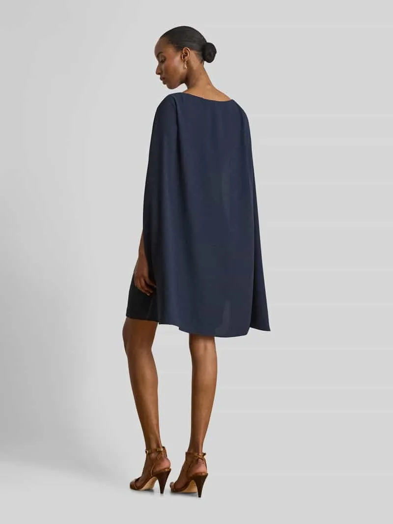 Lauren Ralph Lauren A-lijn cocktailjurk met cape donkerblauw, foto 3