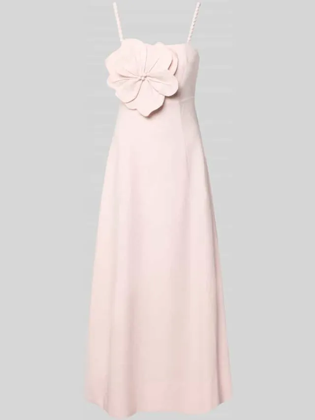 Forever New Avondjurk van mix van linnen en viscose model 'Nicolette' roze, foto 2