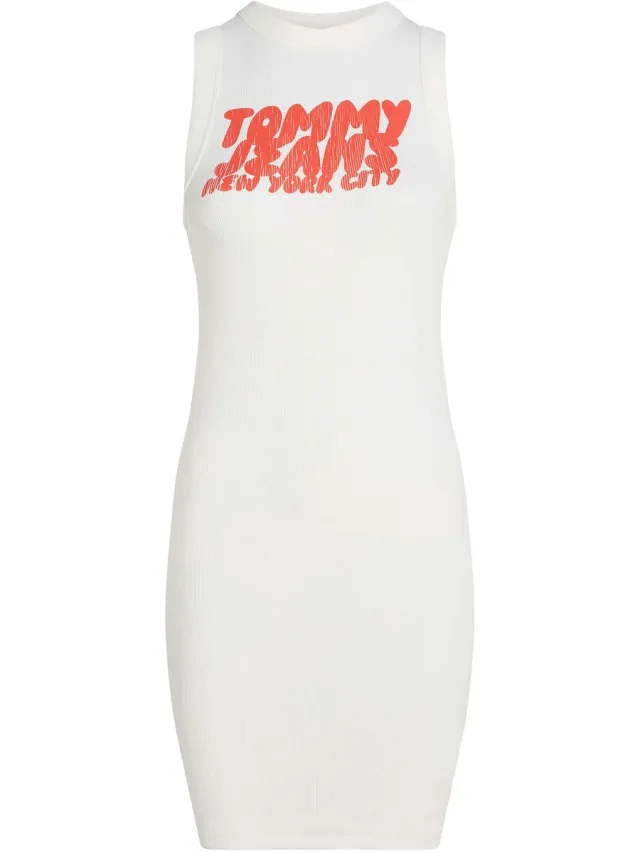 Jurk Tommy Jeans Tjw Tj Bubble Tank D - Fashion Wear - Vrouwen wit