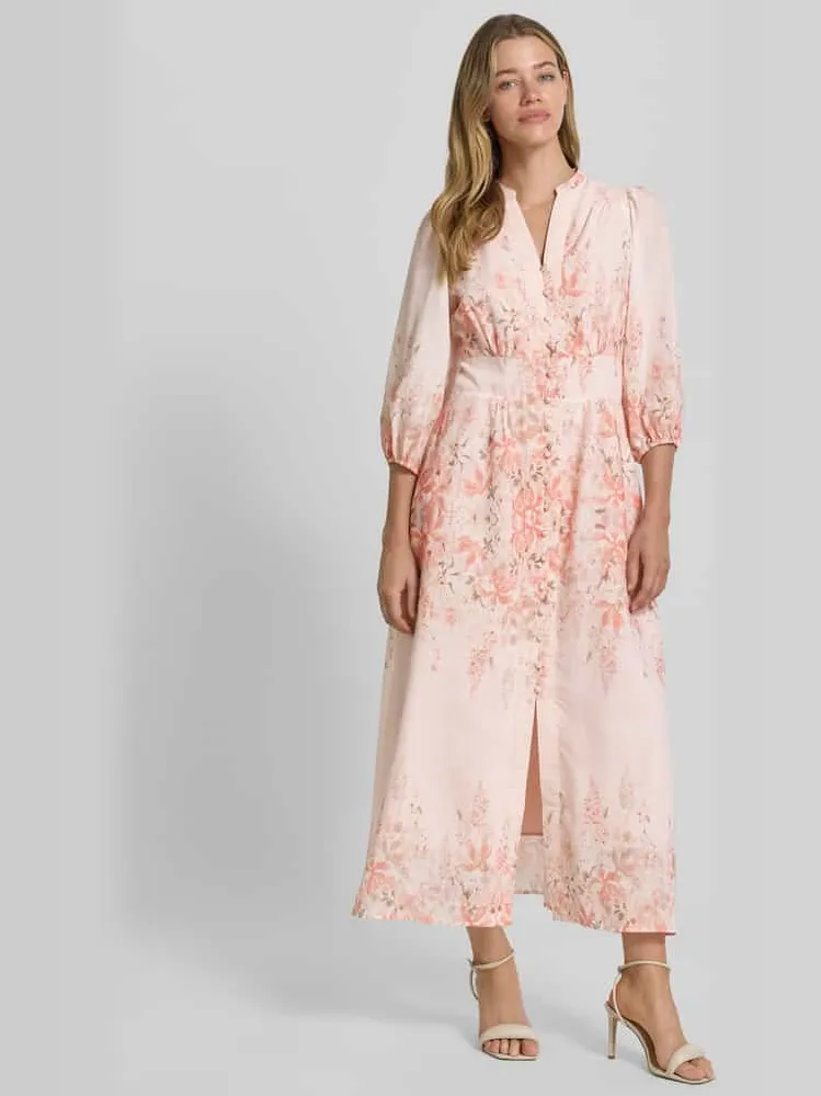 NEO NOIR maxi-jurk met serafinokraag model 'Stellar' Rosé