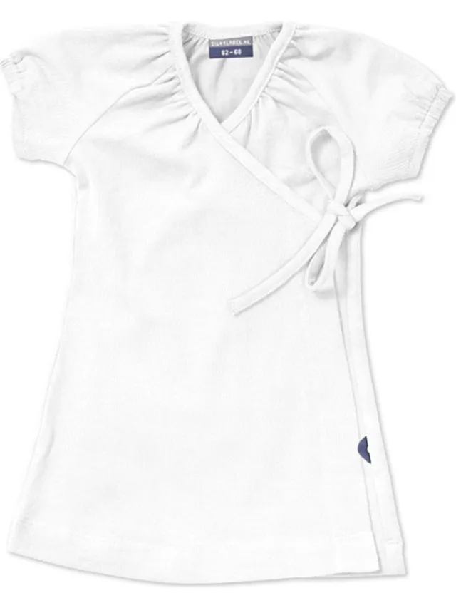 Silky Label jurkje ice white - korte mouw - wit
