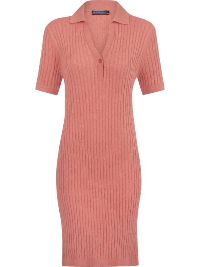 FELIX HARDY Jurk - Katoenen Dames Pomegranate