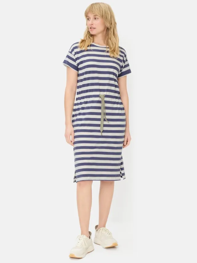 Camel Active Jurk met trekkoord - Maat - Oceaanblauwwomenswear-L