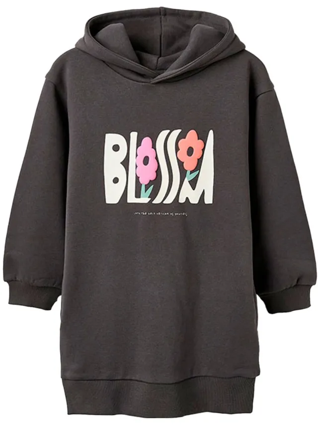 Zippy Zkgap0501 Lang Mouw Jurk Grijs 3-4 Years Meisje Dark Grey