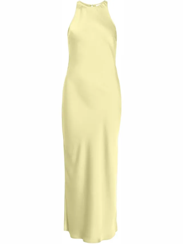 Vila VIRAVENNA S/L ANKLE DRESS - NOOS/OC - Dames - Maxi jurken Pastel Yellow