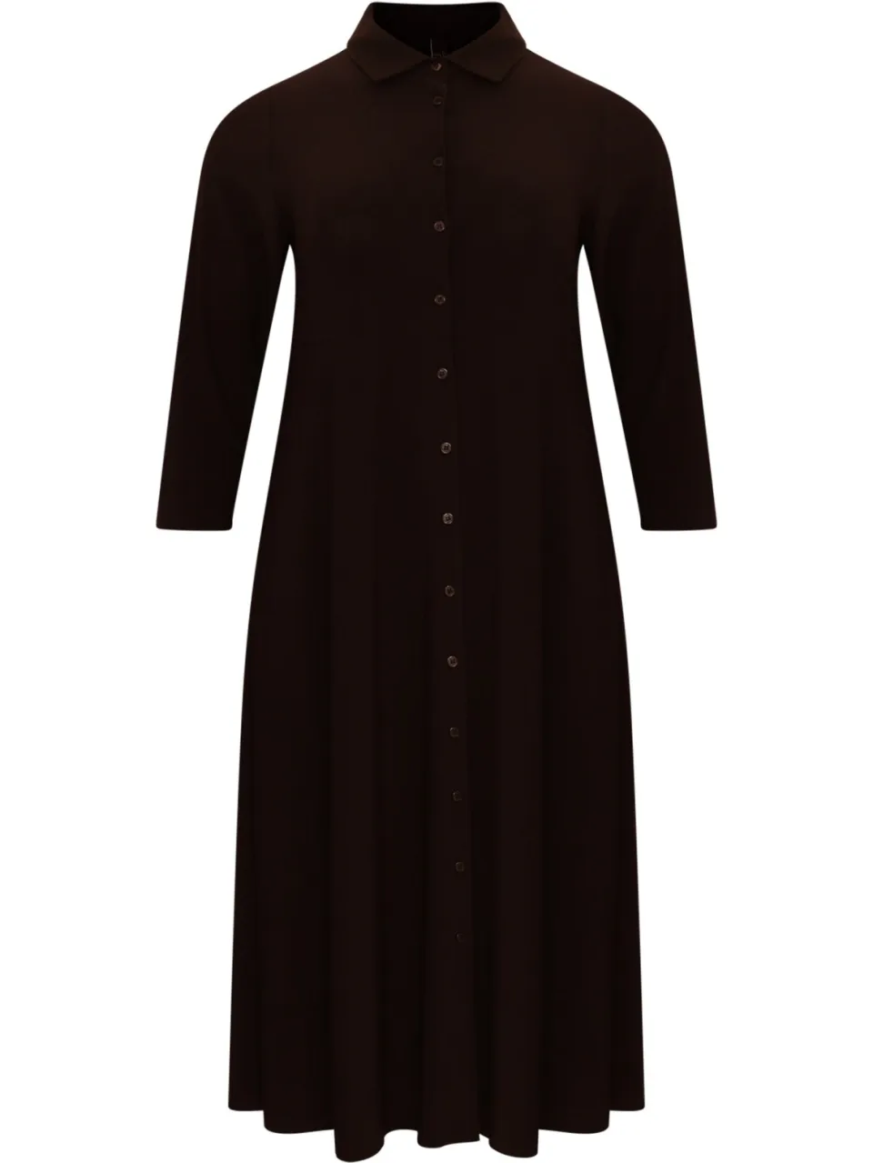 Yoek Lange blouse-jurk | Bruin, foto 2