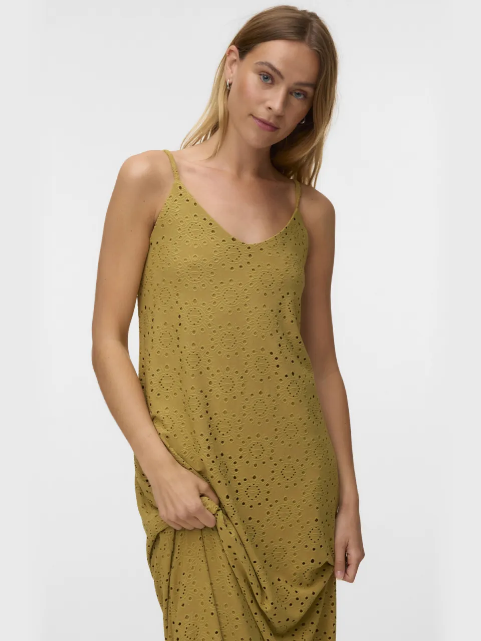 Vero Moda midi jurk olijfgroen, foto 5