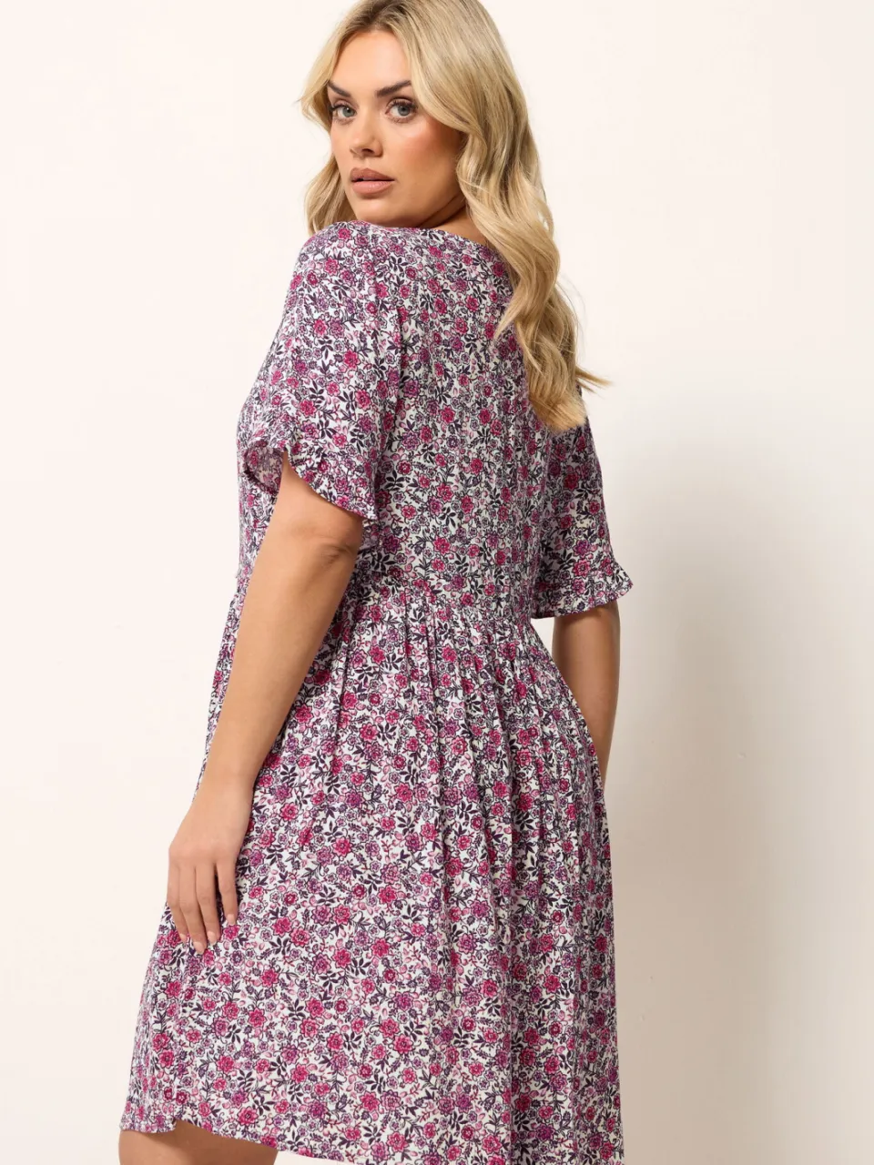 Yours Roze Jurk Met Bloemenprint, foto 3