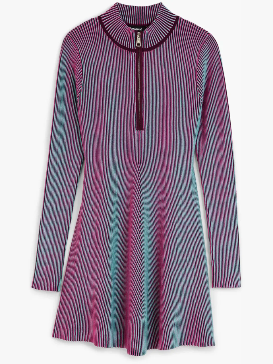 Desigual korte jurk paars, foto 2