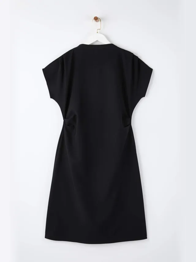 Turkishsouq Curve Dames Rechte Midi Mouwloze Feest Bodycon Plus zwart, foto 2