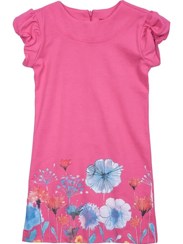 La V sweatstof jurk Megan Roze 110