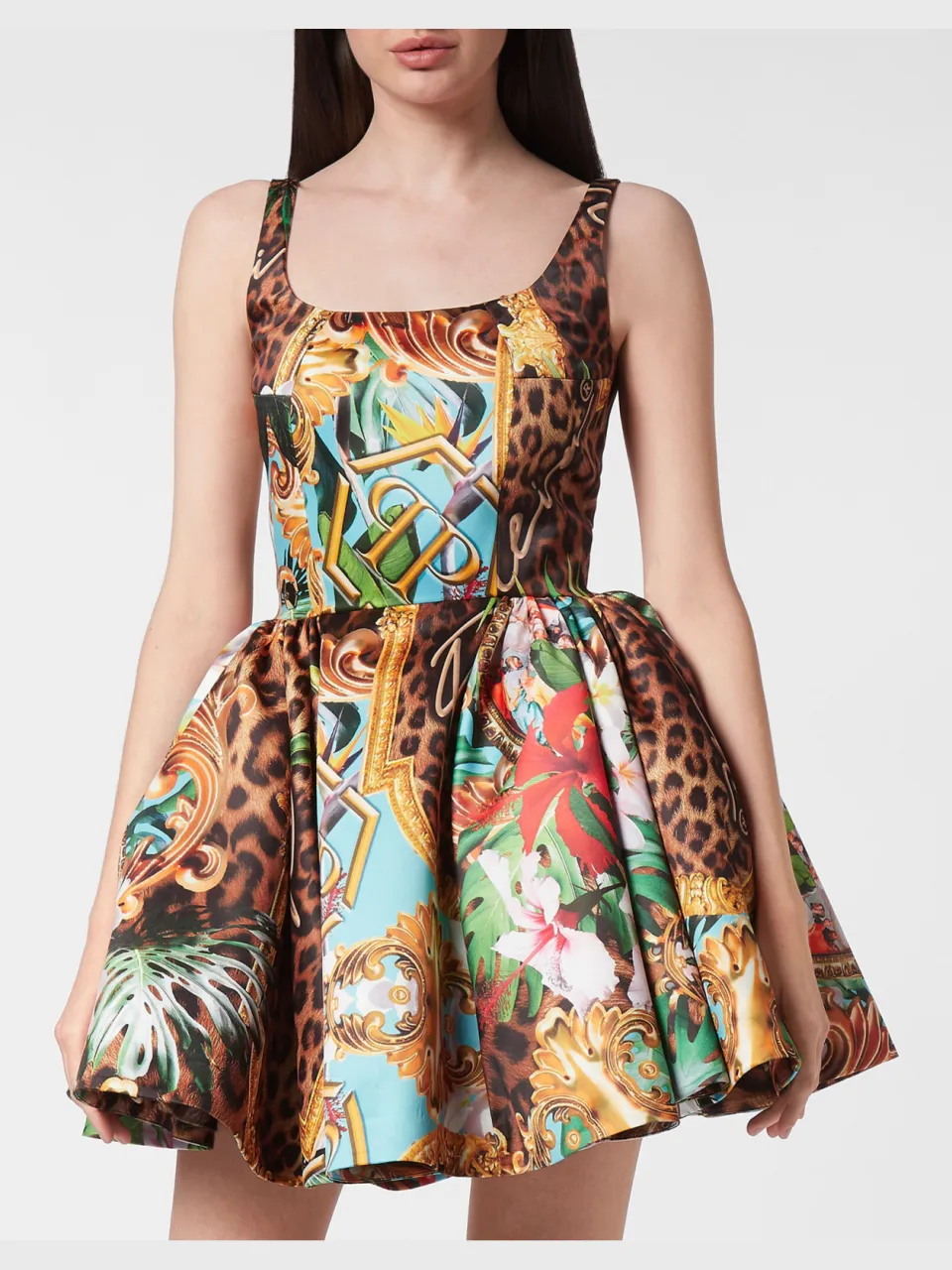 Philipp Plein Korte Jurk Baroque Veelkleurig