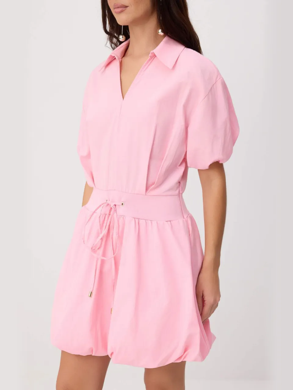 Trendyol TRENDYOLMİLLA Dames Roze Effen Kort / Mini Kort Skater Jurken, foto 2