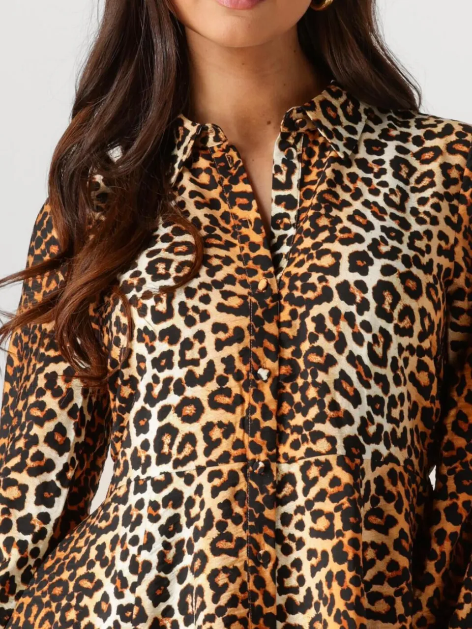 Y.A.S. YAS Dames Jurken Yaskaya Ls Shirt Dress S. Noos - Bruin, foto 4