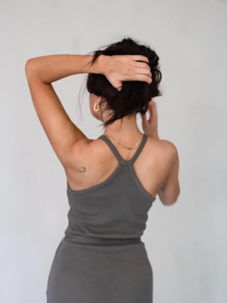Marenika dames vegan Jurk Bella Olijfgroen, foto 2