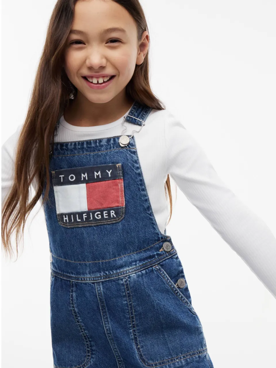 Tommy Hilfiger spijkerjurk met logo blauw, foto 5