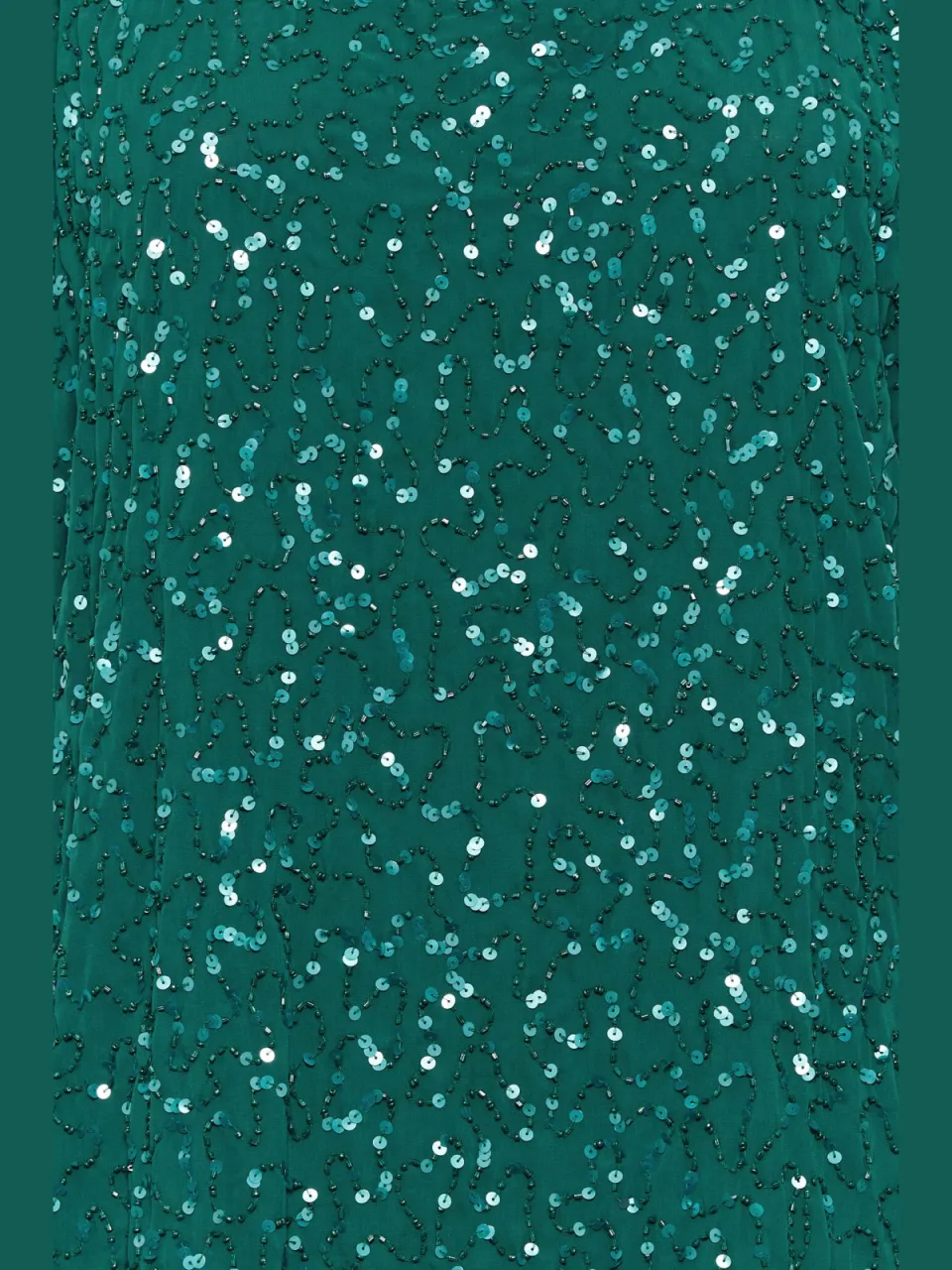 Luxe: Ultimate Embellishment Luxe Shiftjurk Met Versiering & Capemouwen In Bosgroensize 48 groen, foto 4