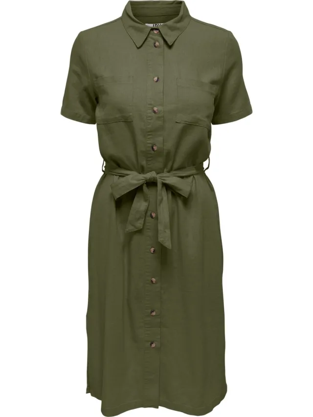 JDY Maat XS JDYSAY S/S MIDI SHIRT DRESS WVN Dames Jurk Kalamata