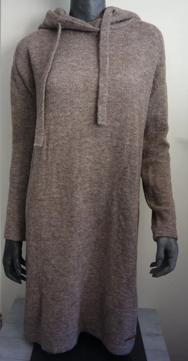 Moscow Hooded Dress - Clay bruin
