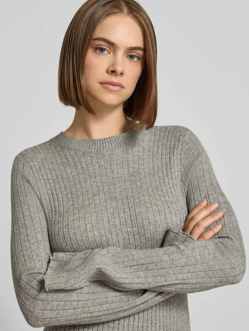 Only Nauwsluitende vrijetijdsjurk van viscosemix model 'MICHELLA' middengrijs gemêleerd, foto 5