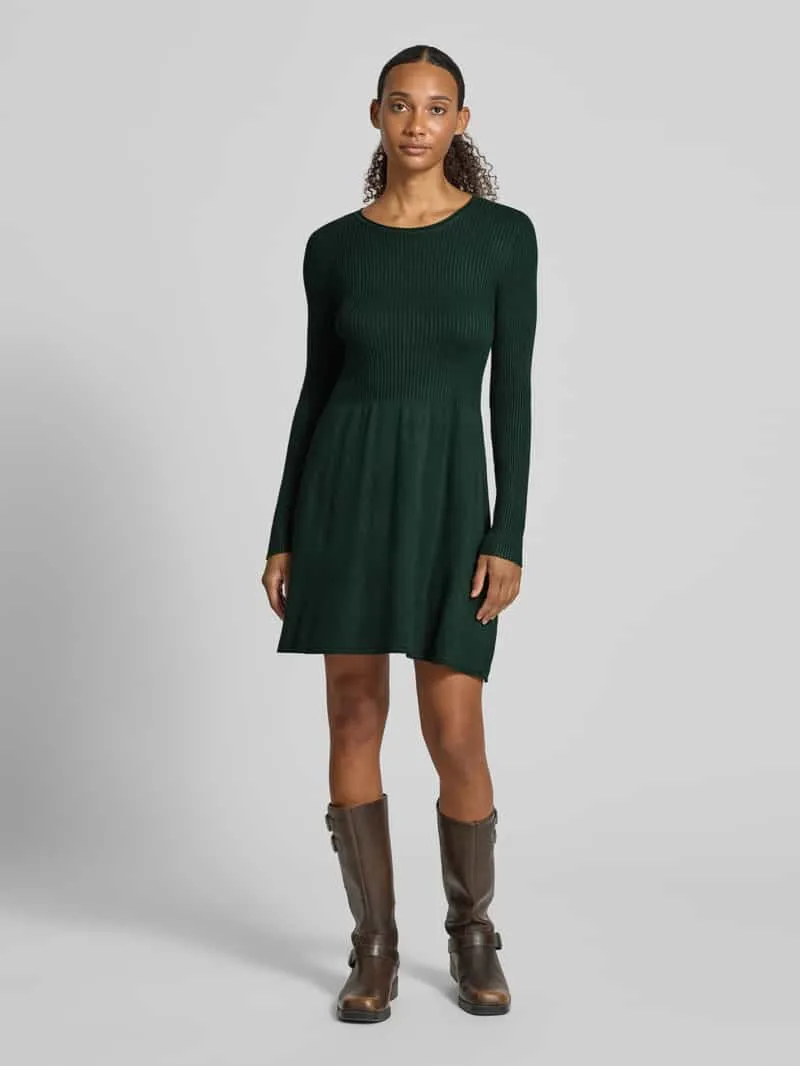 Only Regular fit tricotjurk van viscosemix model 'ALMA' Donkergroen