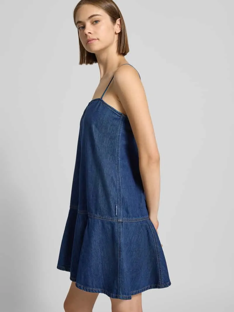 Marc O'Polo relaxed fit vrijetijdsjurk van katoenmix jeansblauw, foto 3