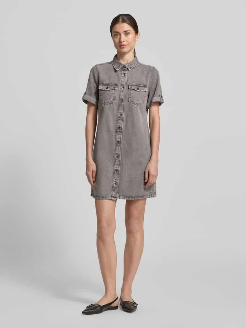 Vero Moda VMJENNIE spijkerjurk medium grey denim, foto 7