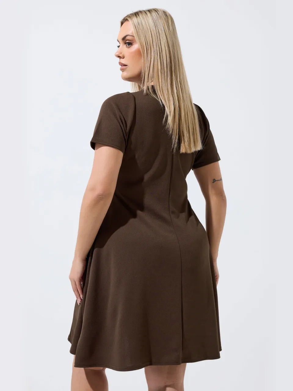 Limited Collection Chocoladebruine Skaterjurk, foto 3