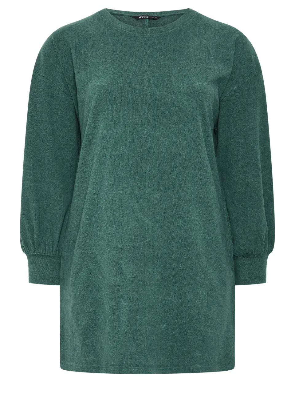 Yours Plus Size Green Balloon Sleeve Dress, foto 3