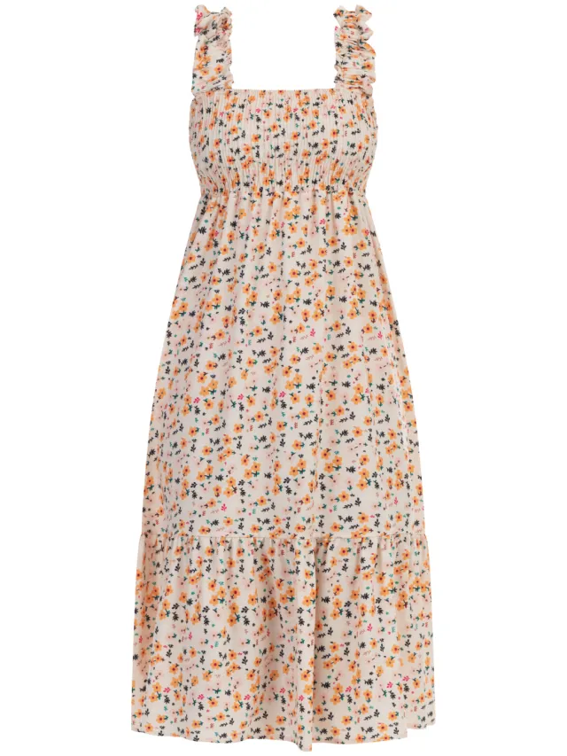 MyMo midi-jurk Dames Crème veelkleurig, foto 2