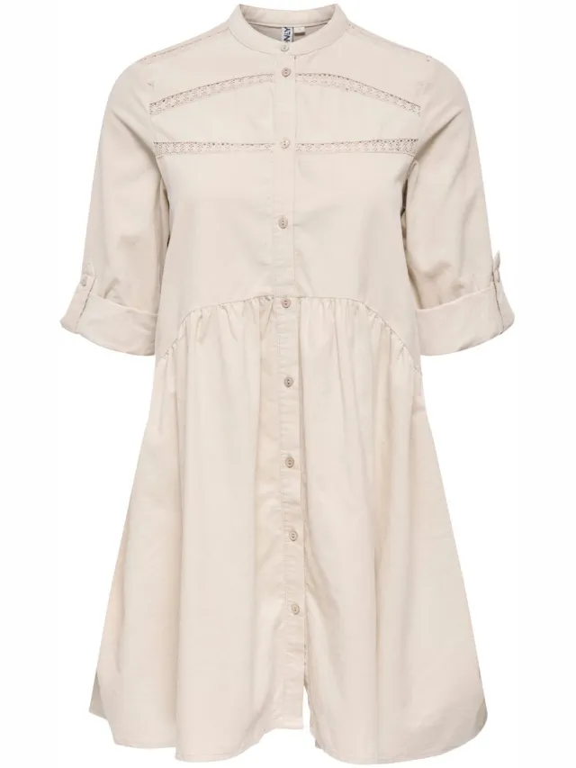 Only ONLCHICAGO-AIME 34 CORD TAP DRESS CC PNT - Meisjes - Mini jurken Pumice Stone