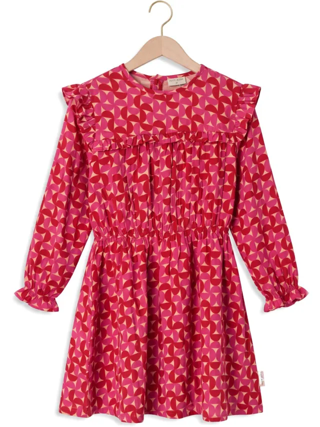 PETIT BLUSH Meisjes Jurken Ruffle Dress Grafic - Multi
