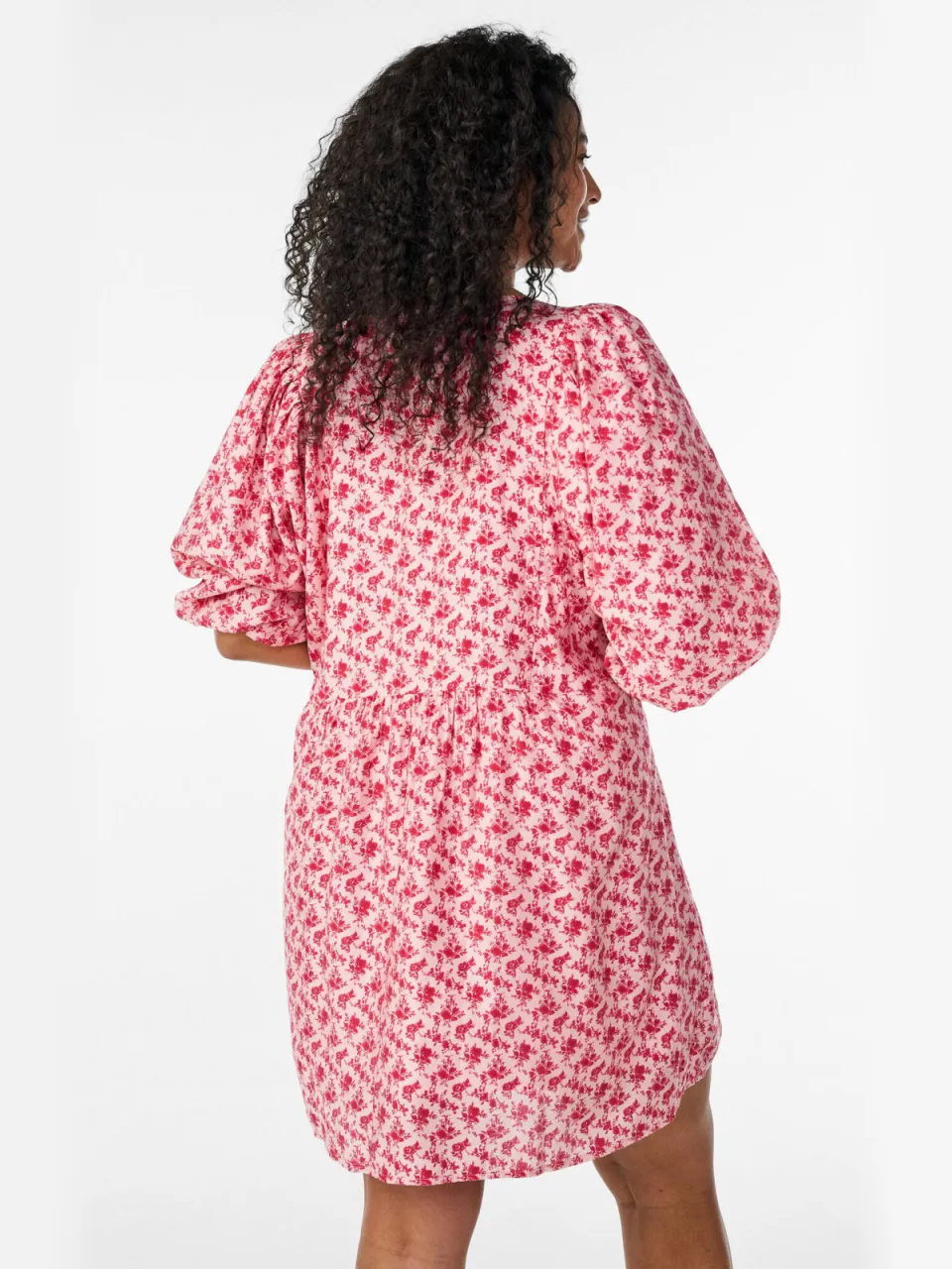 Zizzi gebloemde zomerjurk roze, foto 6
