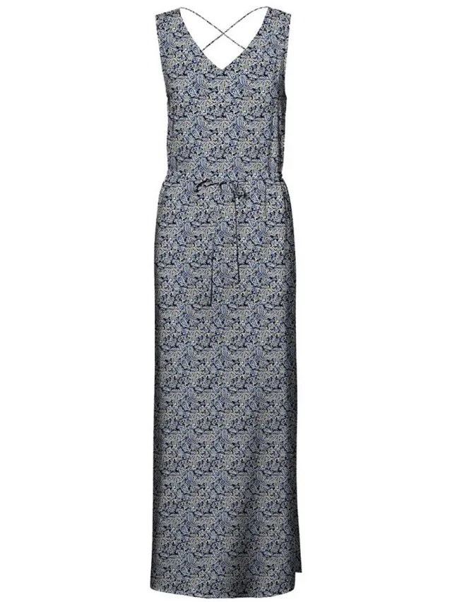 Vero Moda VMEASY SL TANK MAXI DRESS WVN GA - Dames - Maxi jurken Navy Blazer / Aop Sof