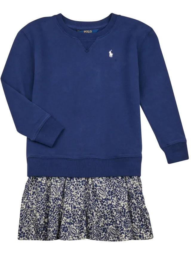 Polo Ralph Lauren Korte Jurk Polo Ralph Lauren LS CN DRESS-DRESSES-DAY DRESS Marine