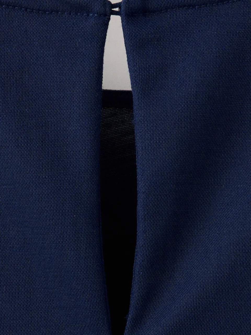 Mango midi jurk met split - donkerblauw, foto 7