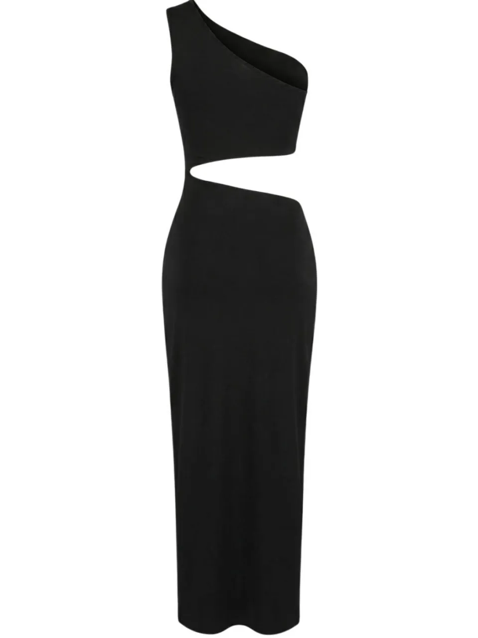 Trendyol TRENDYOLMİLLA Dames Zwart Effen Maxi Mouwloos Strandkleding Bodycon Strandjurken, foto 2