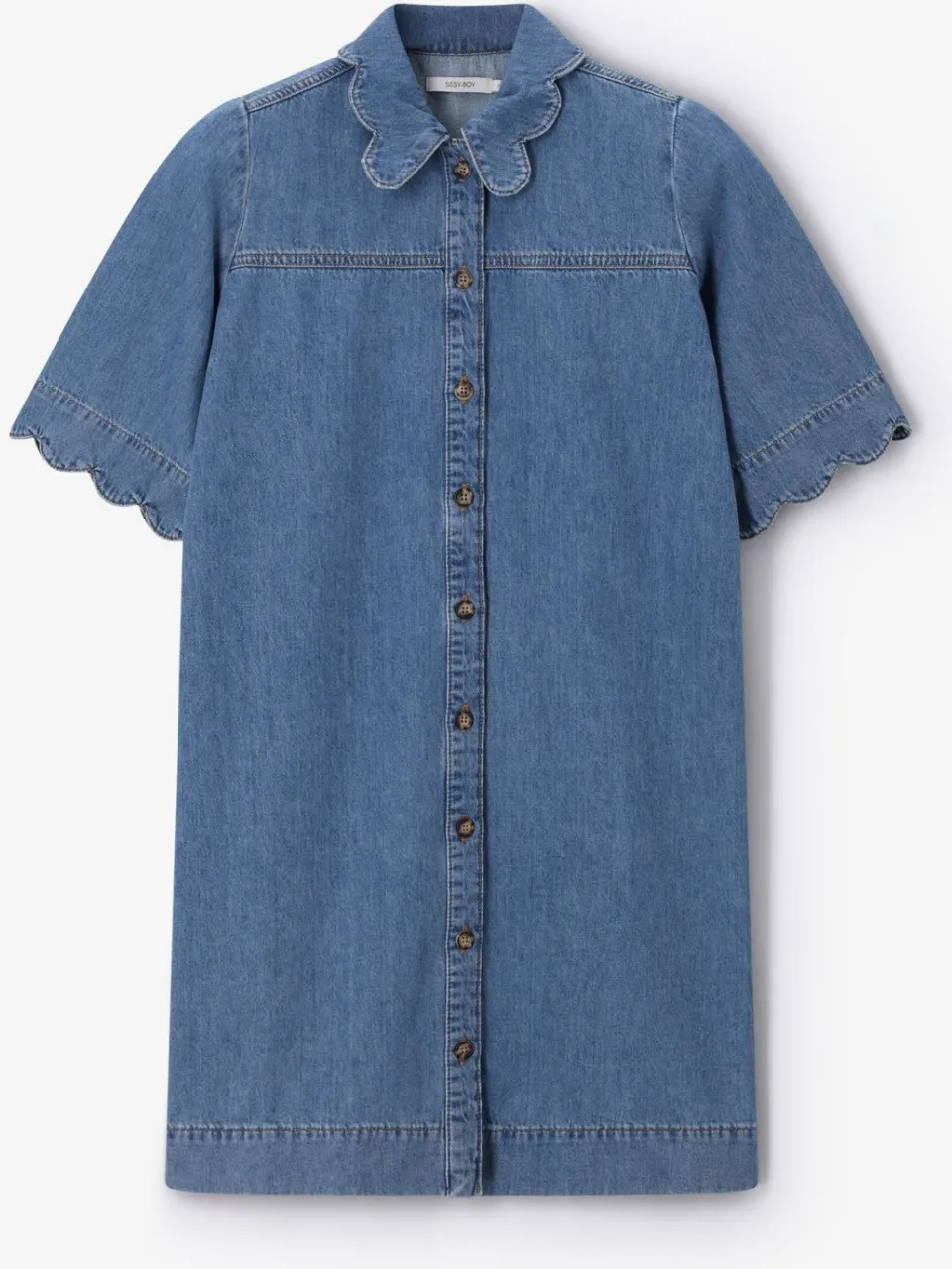 Sissy-Boy denim blousejurk - mediumblauw, foto 2