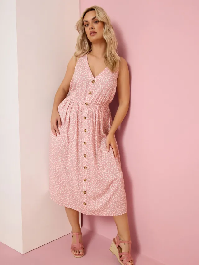 Yours Roze Jurk Met Bloemenprint, foto 2