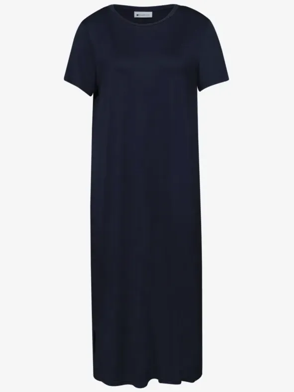Street One Midi-jurk met korte mouwen en splitdetail blauw, foto 3