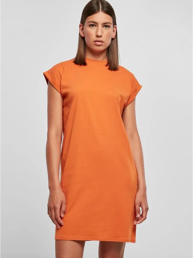 Urban Classics Turtle Extended Shoulder Korte jurk - L - Oranje