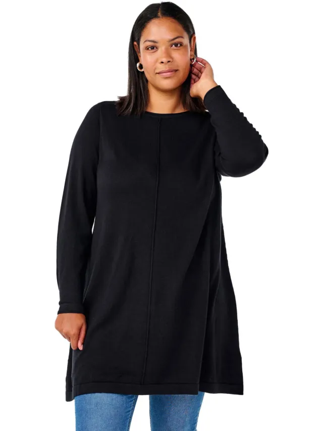 Zizzi jurk MSHAPE zwart, foto 7