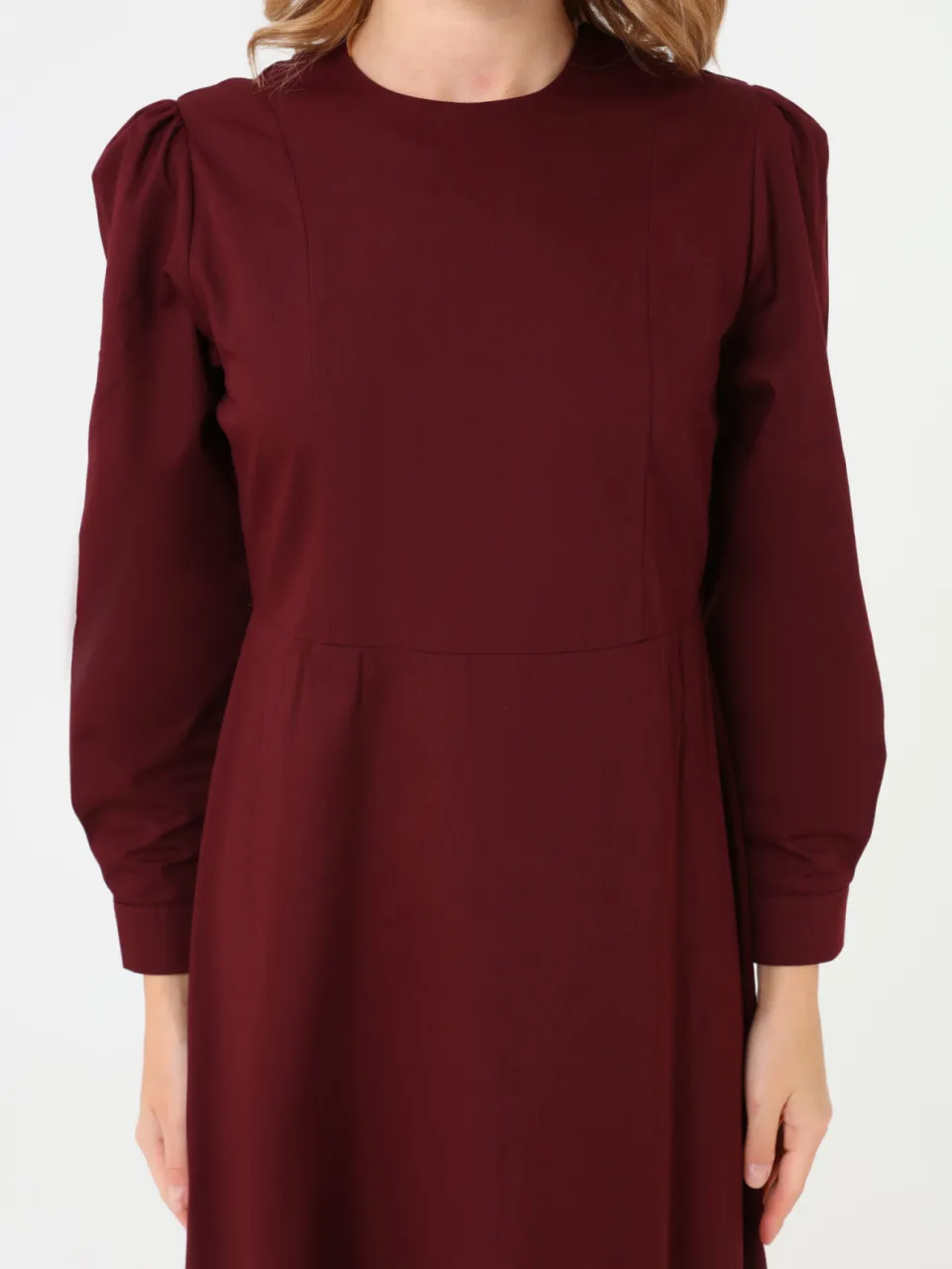 Modest Dress Refka bordeauxrood, foto 2