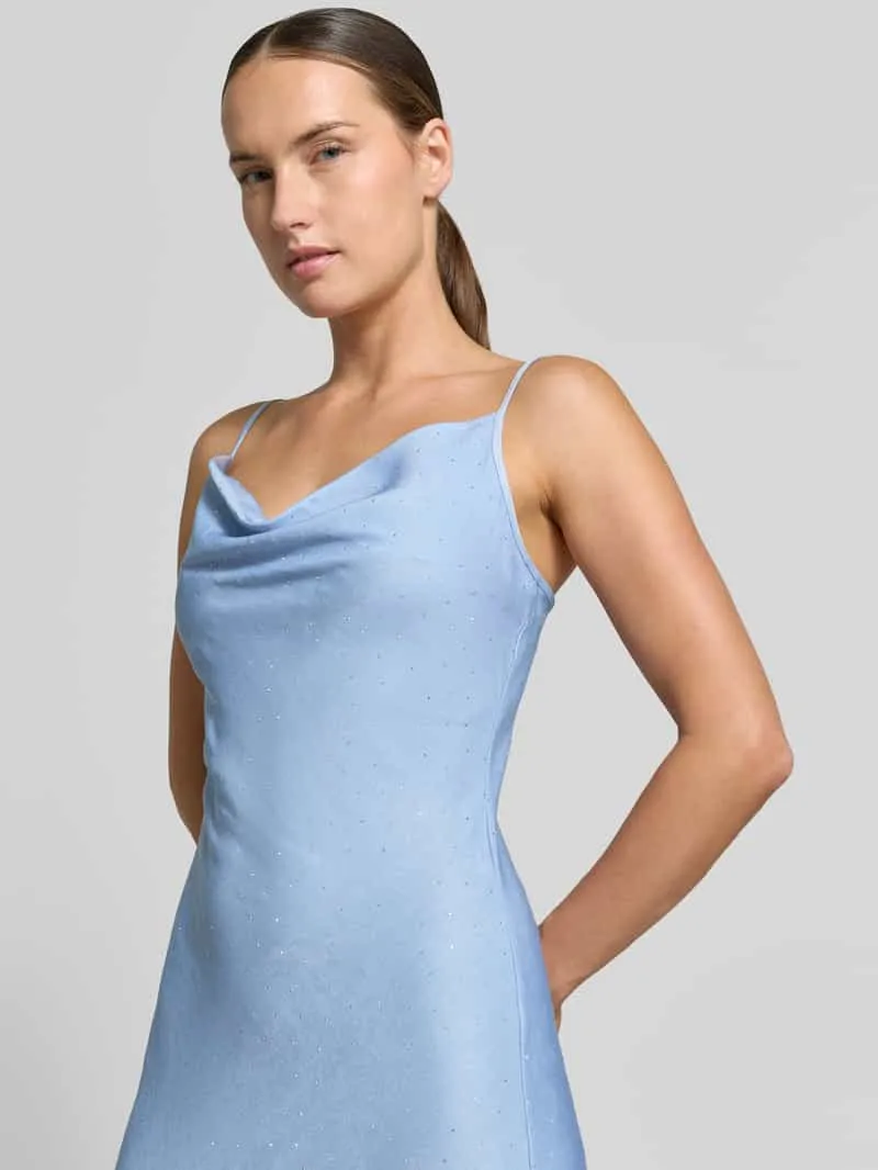 Guess Slim fit midi-jurk met viscose model 'Lina' bleu, foto 4