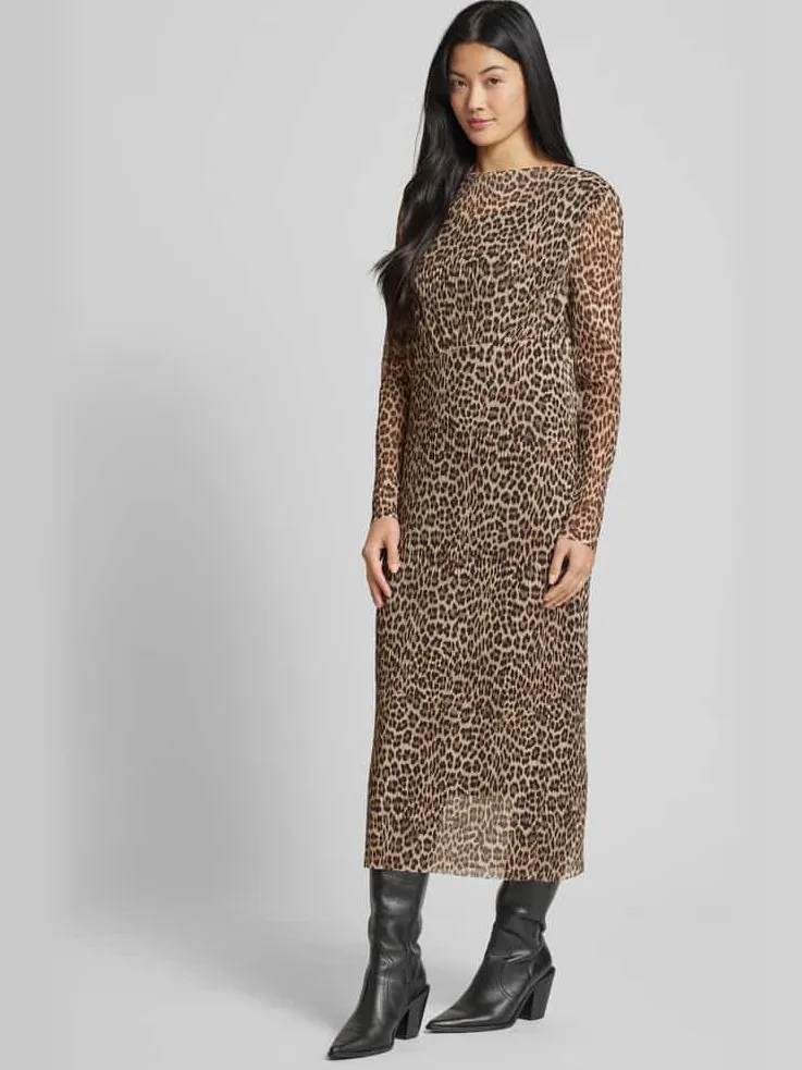 Rich & Royal Midi-jurk met boothals beige, foto 3