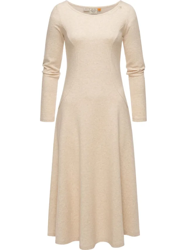 Ragwear Dames A-lijn jurk Appero Long beige gemêleerd