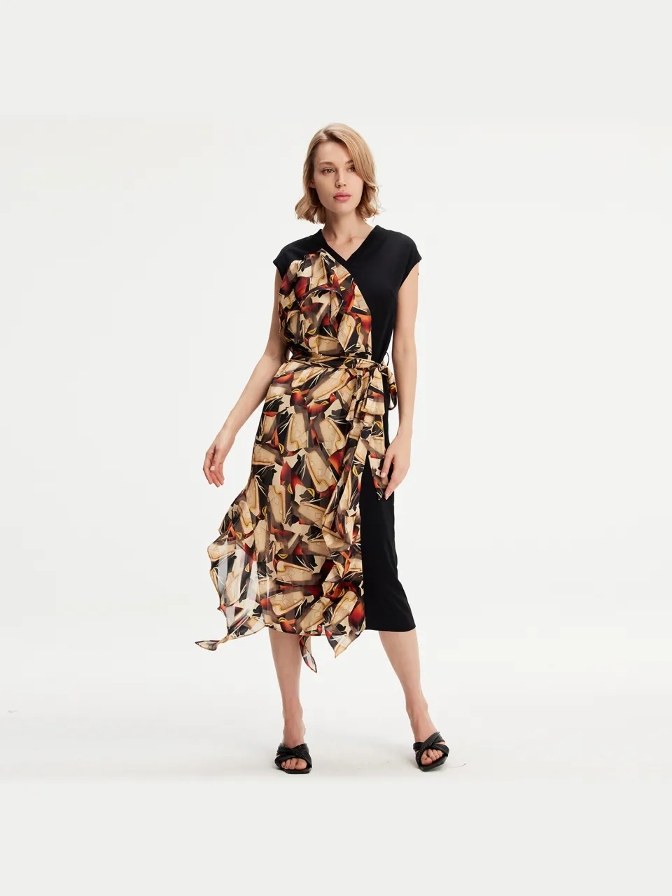 Smart & Joy Asymmetrische kleding met grafische print Veelkleurig