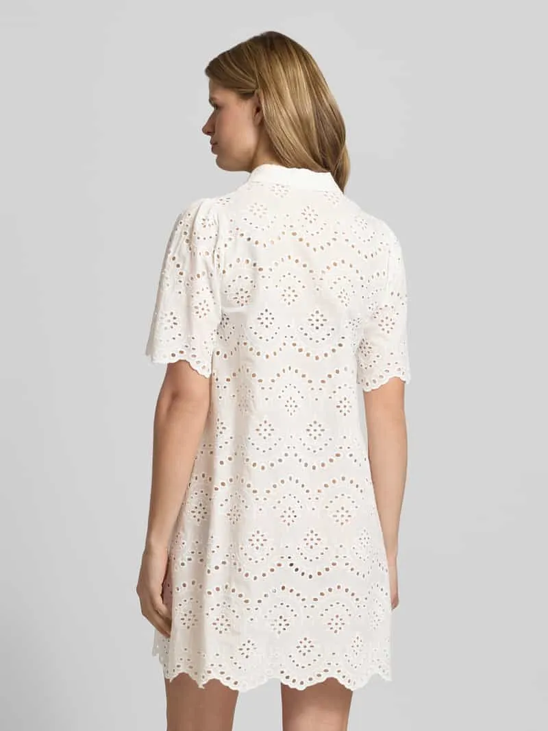 Only Uitlopende vrijetijdsjurk van puur katoen model 'VALAIS' offwhite, foto 3
