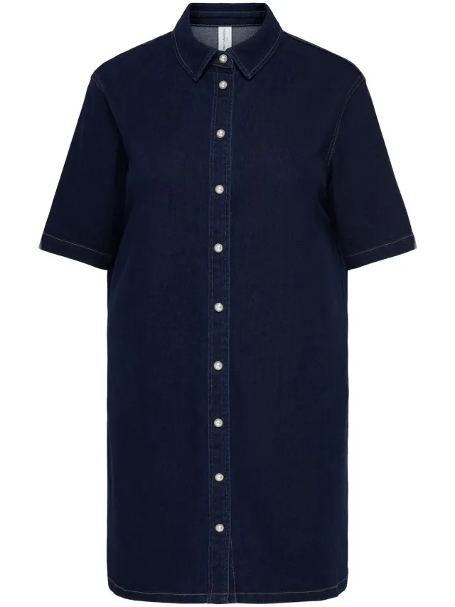 Only Carmakoma Denim jurk CARMADELINE Korte jurk Dark Blue Denim 1