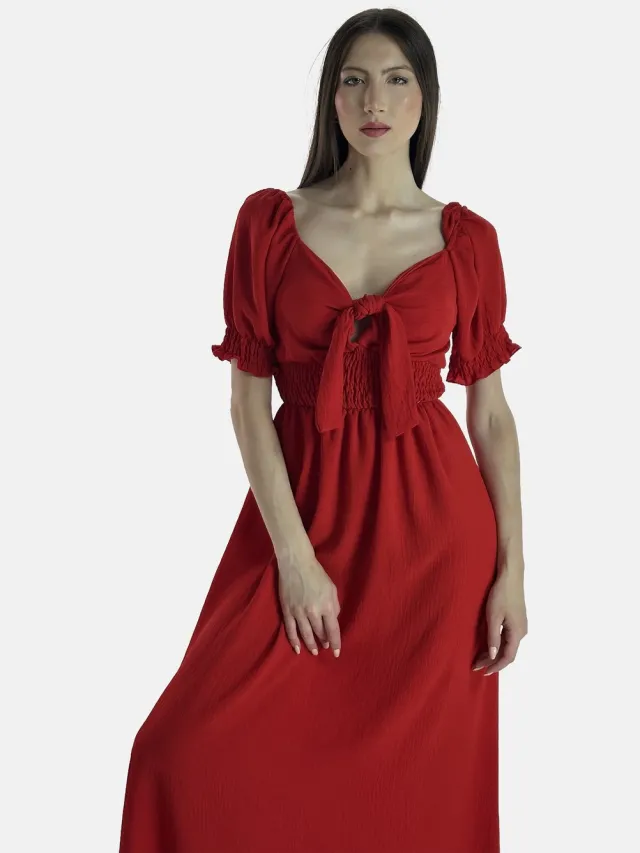 Elara Maxikleid Rot